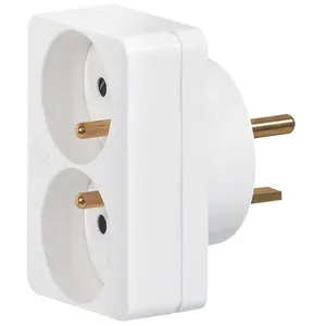 LEGRAND Adaptateur 2P+T 2 fiches 16A sur socle 20A pas cher