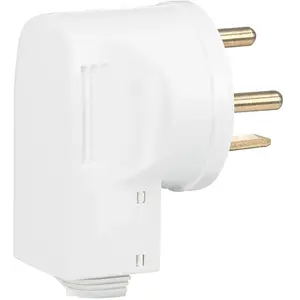 Comparateur de prix : Legrand - Fiche plastique 3p+t 20 a sortie latérale male blanc