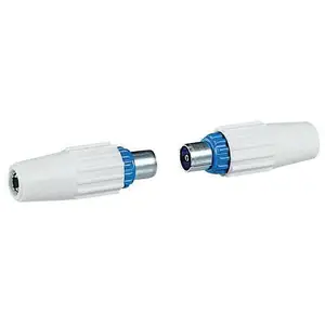Comparateur de prix : Legrand - fiches télévision coaxiales normalisées 1 mâle et 1 femelle ø9,52mm