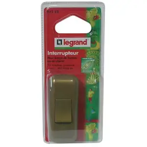 Comparateur de prix : LEGRAND Interrupteur pour lampe - 2 A - vieil or