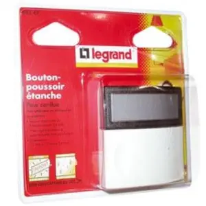 LEGRAND Bouton poussoir étanche pour carillon - 24 V pas cher