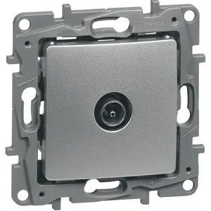 Prise TV Simple LEGRAND Mâle Niloé Argent pas cher
