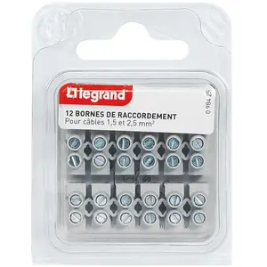 LEGRAND Barrette de raccordement Nylbloc - 2.5 mm² - blanc pas cher