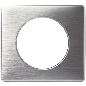 LEGRAND Plaque de finition 1 poste Céliane anodisé alu pas cher