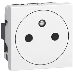 Plaque Dooxie 2 Postes Legrand – Blanc Finition Avec Bagues Effet Chrome – Neuve Sous Emballage