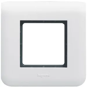 LEGRAND Plaque support fixation à vis 2 modules Mosaic blanc pas cher