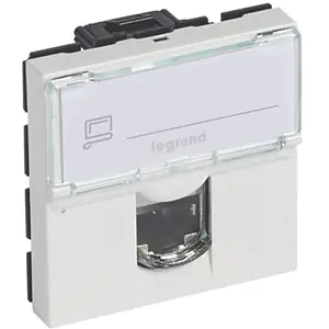 Comparateur de prix : Legrand - Prise RJ45 multimédia cat. 6 f/utp Mosaic Blanc 1 module