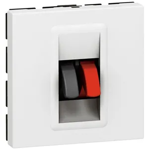 Legrand - Prise haut-parleur 2 modules à composer Mosaic - Blanc