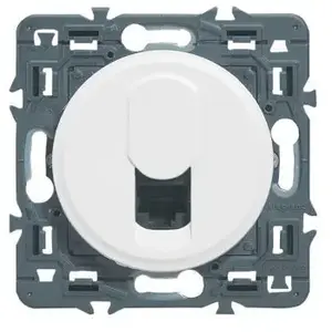Prise blindée RJ45 catégorie 6 STP dooxie finition blanc