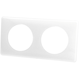 Comparateur de prix : Legrand - Céliane Plaque Céliane Laqué 2 postes - finition Blanc