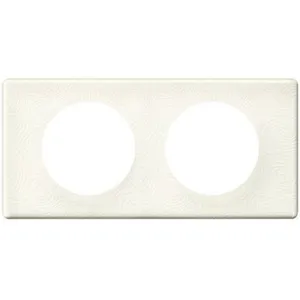Legrand Plaque de finition double Legrand C?liane Mati?re Porcelaine Songe