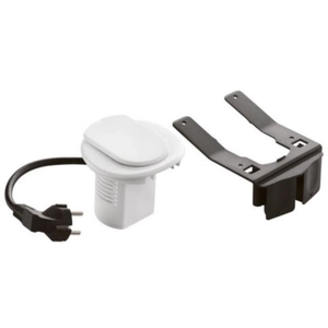 Legrand - module de bureau encastré avec 1 prise 2p+t  -  blanc pas cher