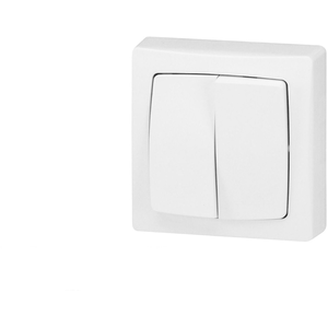 Comparateur de prix : Double va et vient appareillage complet saillie blanc Legrand 086020