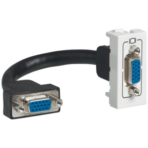 Legrand prise vidéo hd 15 femelle préconnectorisée 1m legrand mosaic pas cher
