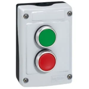 LEGRAND Boîte equip. 2 Boutons à impul vert "i" + rouge "0" pas cher