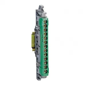 Comparateur de prix : LEGRAND Bornier de répartition isolé IP2X - Terre - 1x25mm2 - 113mm - Vert
