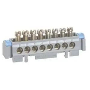 LEGRAND Bornier de répartition nu sur support - 4 connexions 1,5mm²à 16mm² - L.75mm pas cher