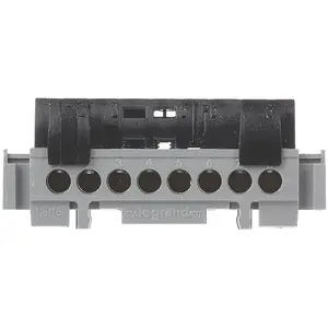 Comparateur de prix : Legrand Bornier 1 fonction Legrand - 8 trous - Noir