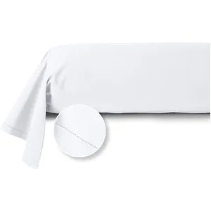 ACTUEL Taie de traversin unie en percale de coton 70 fils - collection permanente blanc 43x186 cmVendu parauchan