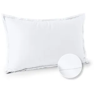 ACTUEL Taie d'oreiller unie en percale de coton 70 fils - collection permanente blanc 50 x 70 cmVendu parauchan