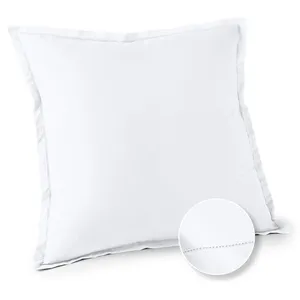 ACTUEL Taie d'oreiller unie en percale de coton 70 fils - collection permanente blanc 63 x 63 cm pas cher