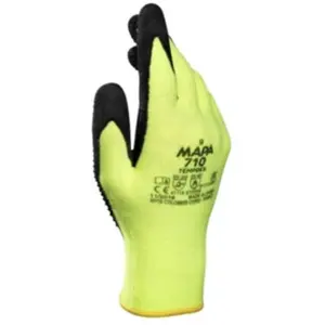 Merkloos / Sans marque Gants de protection Temp-Dex 710, Taille 7, jaune/noir (Par 10)Vendu parmanutan
