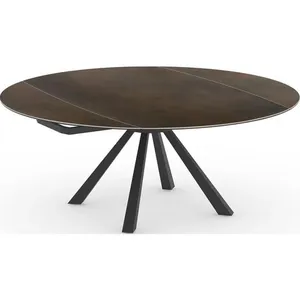 CONCEPT1 Calypso marron 115-190x180x77 céramique sur verre CALYPSO-T-M... pas cher