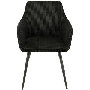 CONCEPTONE Chaise en velours COLORADO coloris noir pas cher