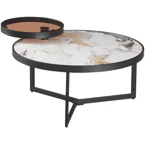 CONCEPT1 Santa Fe blanc taupe 80 x h45 cm SANTAFE-TB-80-BLCTA pas cher