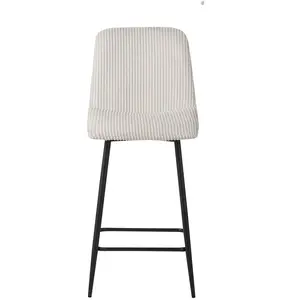 3S. x Home Lot de 4 tabourets de bar Bobby Beige clair pas cher