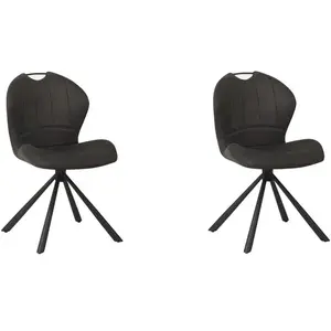 CONCEPTONE Chaise BURTON coloris gris pas cher