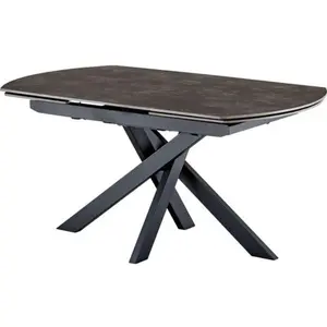 Comparateur de prix : CONCEPT1 Furiani 160/240 x 90 x 74,5 cm gris anthracite FURIANI-160-GR...