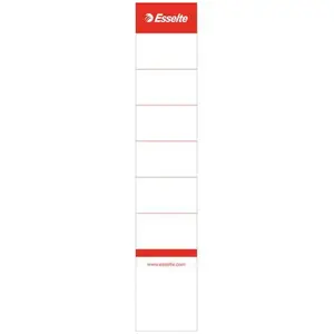 Esselte - 860001 - Sachet 10 étiquettes adhésives pour classeur à levier - 50 mmVendu parfnac