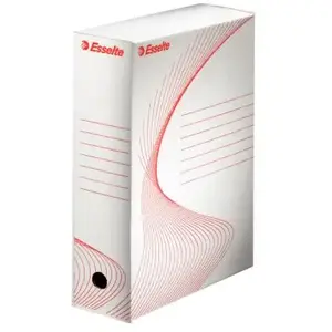 Comparateur de prix : Esselte Boîte à Archive Standard, 100 mm, A4, Boîte Transfert, Carton Ondulé Sans Acide, Lot de 5, Capacité 800 Feuilles, Blanc, 128200