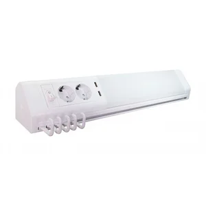 Tibelec - Applique led 11W / 1000LM avec 2 prises 2P+T & 2 ports usb pas cher