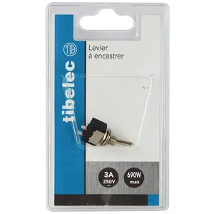 Comparateur de prix : Interrupteur - TIBELEC - Mini à encastrer - Plastique - Doigt étroit - Blanc