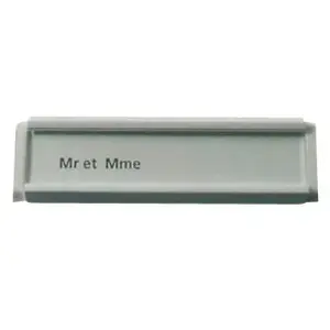 Plaque d'identité PVC blanc Chapuis pas cher