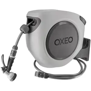OXEO Dévidoir mural automatique 35m - tuyau arrosage enrouleur automat...Vendu paramazon