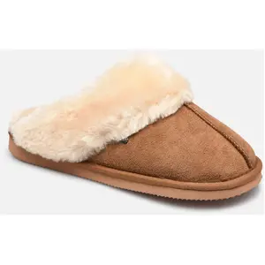 Comparateur de prix : Isotoner Chaussons mules fourrées Femme Camel