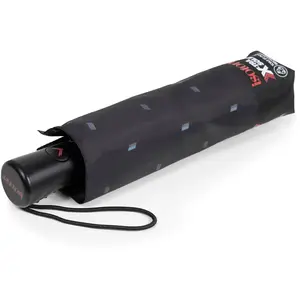 Isotoner - Parapluie X-TRA SOLIDE Noir fantaisie, ultra déperlant, ouv...