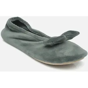 Isotoner Chaussons ballerines Femme Sauge pas cher