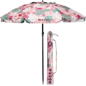 Comparateur de prix : Isotoner - Parasol de plage Flamant Rose