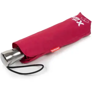 Isotoner - Parapluie X-TRA SOLIDE 28 cm Framboise pas cher