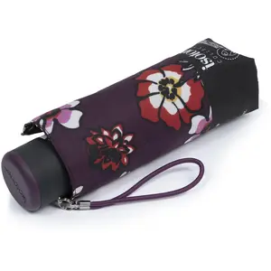 Isotoner - Parapluie Mini Slim Fleurs Pensées pas cher