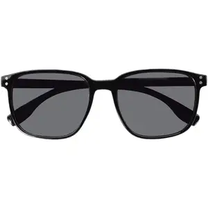 Isotoner - Lunettes de soleil Mixtes rectangulaires Noir pas cher