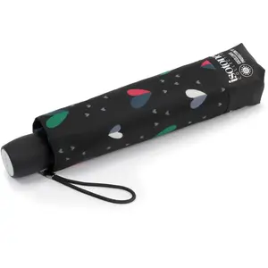 Comparateur de prix : Isotoner Parapluie petit prix, solide et ultra déperlant coeur lumineux mixte adulte
