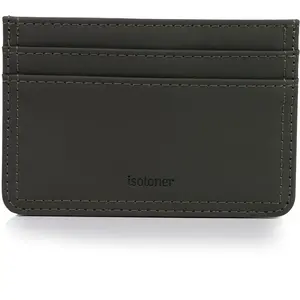 Comparateur de prix : Isotoner - Porte-cartes Homme Kaki