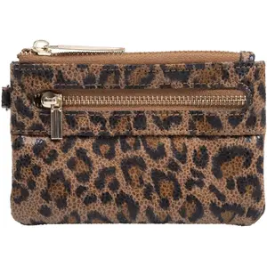 Isotoner - Porte-monnaie Femme zippé Léopard pas cher