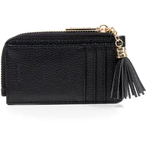 Comparateur de prix : Isotoner - Porte-Cartes Femme zippé Noir