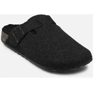 Isotoner Chaussons sabots Homme feutrine Gris chiné pas cher